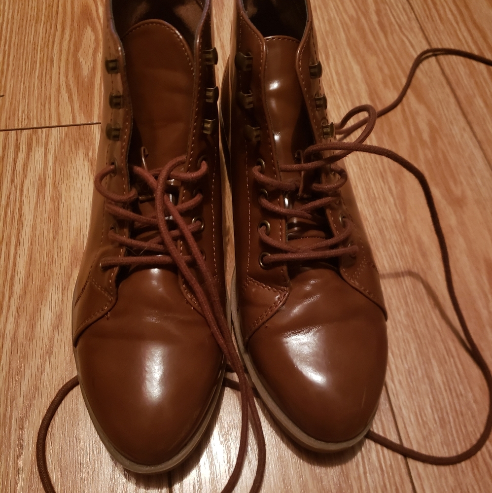 Brown booties